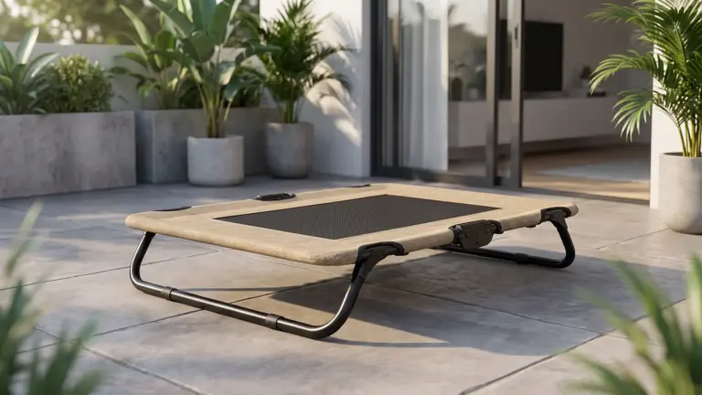 Pet Gear Lifestyle Pet Cot Elevated Bed, 30 Inch, Wheat | No Assembly Required, Premium Te product view