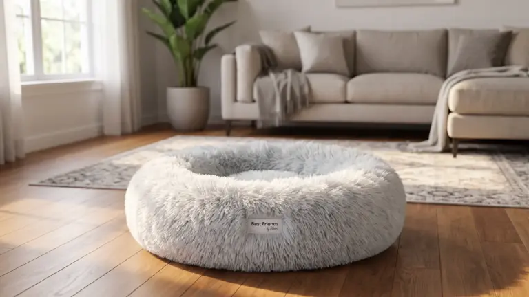 Best Friends by Sheri The Original Calming Donut Dog Bed for Small Dogs up to 25 lbs, Shag product view