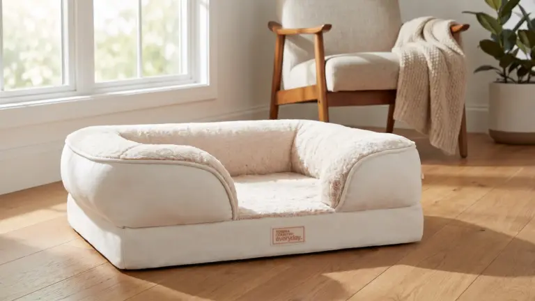 Town & Country Everyday CuddleTown Comfy Solid Bolster Sofa Pet Bed, Supportive & Calming product view