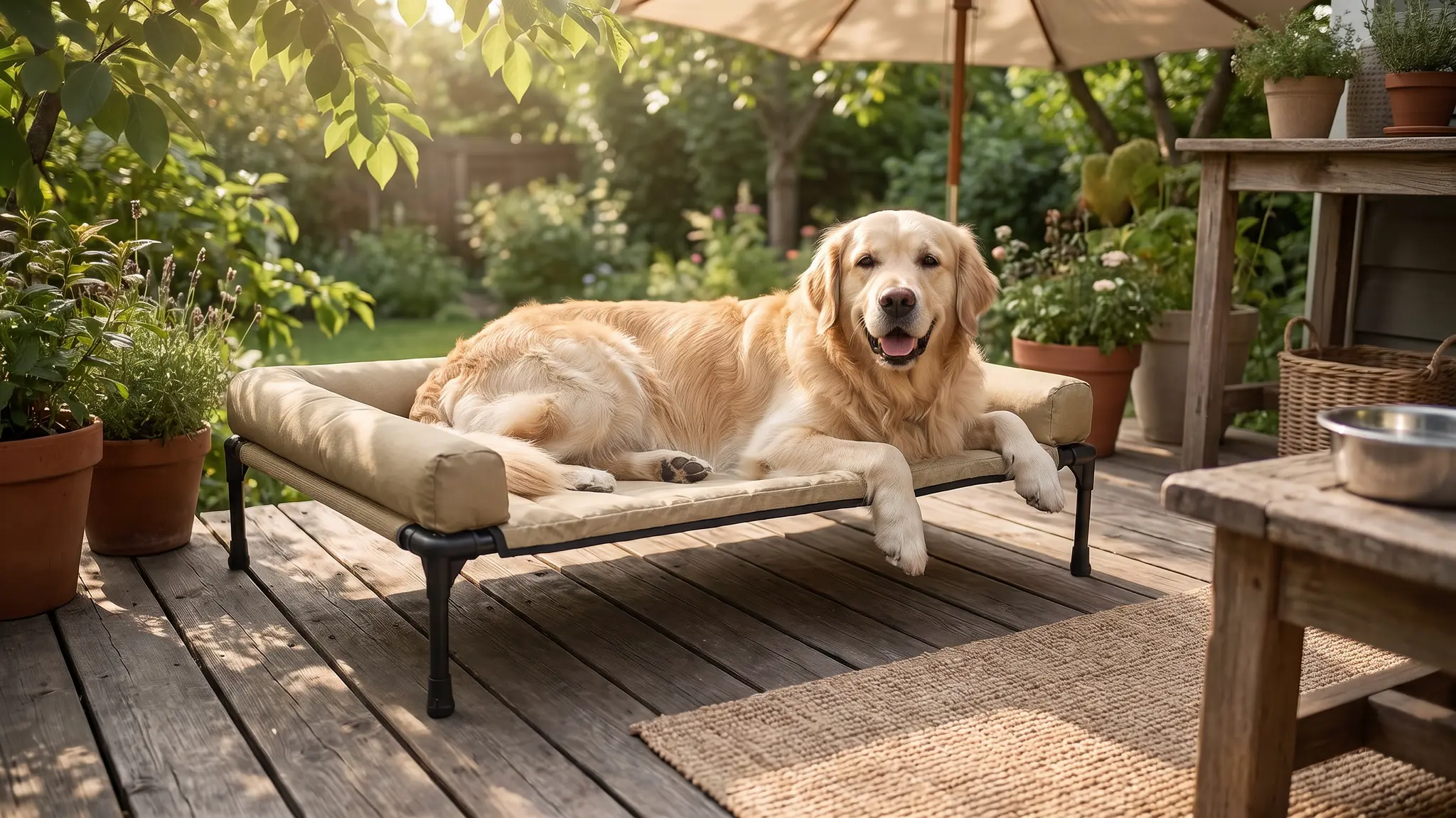 Veehoo Elevated Dog Bed Review 2026: Is It Worth It? 2 Veehoo Elevated Dog Bed in action