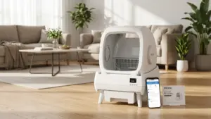 Automatic Cat Litter Box Self Cleaning - App Control, Cat Toilet Records, Suitable for Big product view