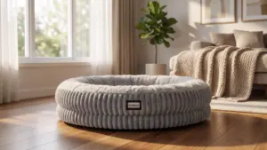 BALANCE Donut Dog Bed, 36 Inches Round Dog Bed Large Size Dogs Washable, Orthopedic Calmin product view