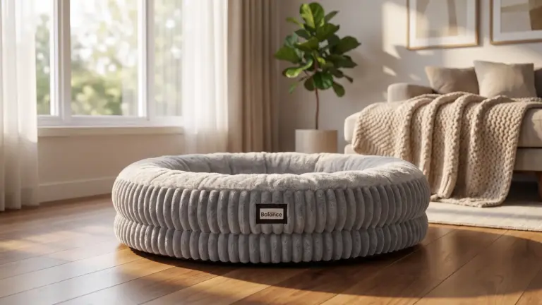 BALANCE Donut Dog Bed, 36 Inches Round Dog Bed Large Size Dogs Washable, Orthopedic Calmin product view
