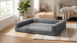 Bedsure ComfyFleece™ Memory Foam Orthopedic Dog Beds Large Sized Dog 35" | Comfort Egg-Cra product view