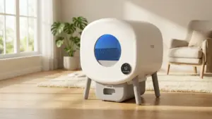 Cumrige Automatic Litter Box,Safety Sensors,App Control,95L Large Capacity | Detachable wa product view