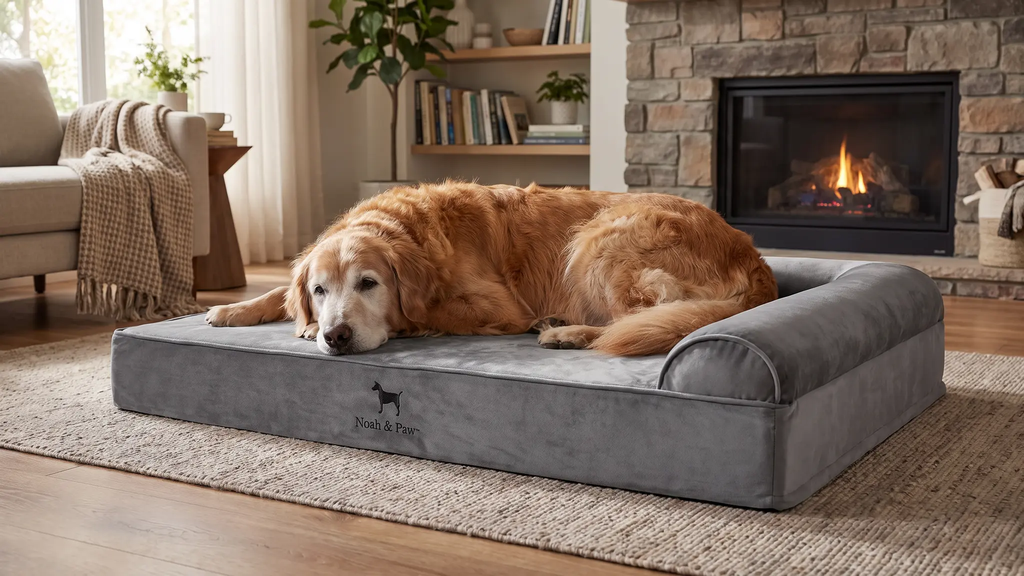 NOAH & PAW Dog Bed Review 2026: Orthopedic Bed Pros & Cons 2 NOAH & PAW Dog Bed in action
