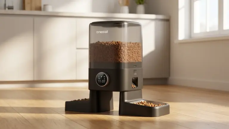 oneisall Automatic Cat Feeder with Camera for 2 Cats Pets, 20 Cups/5L product view