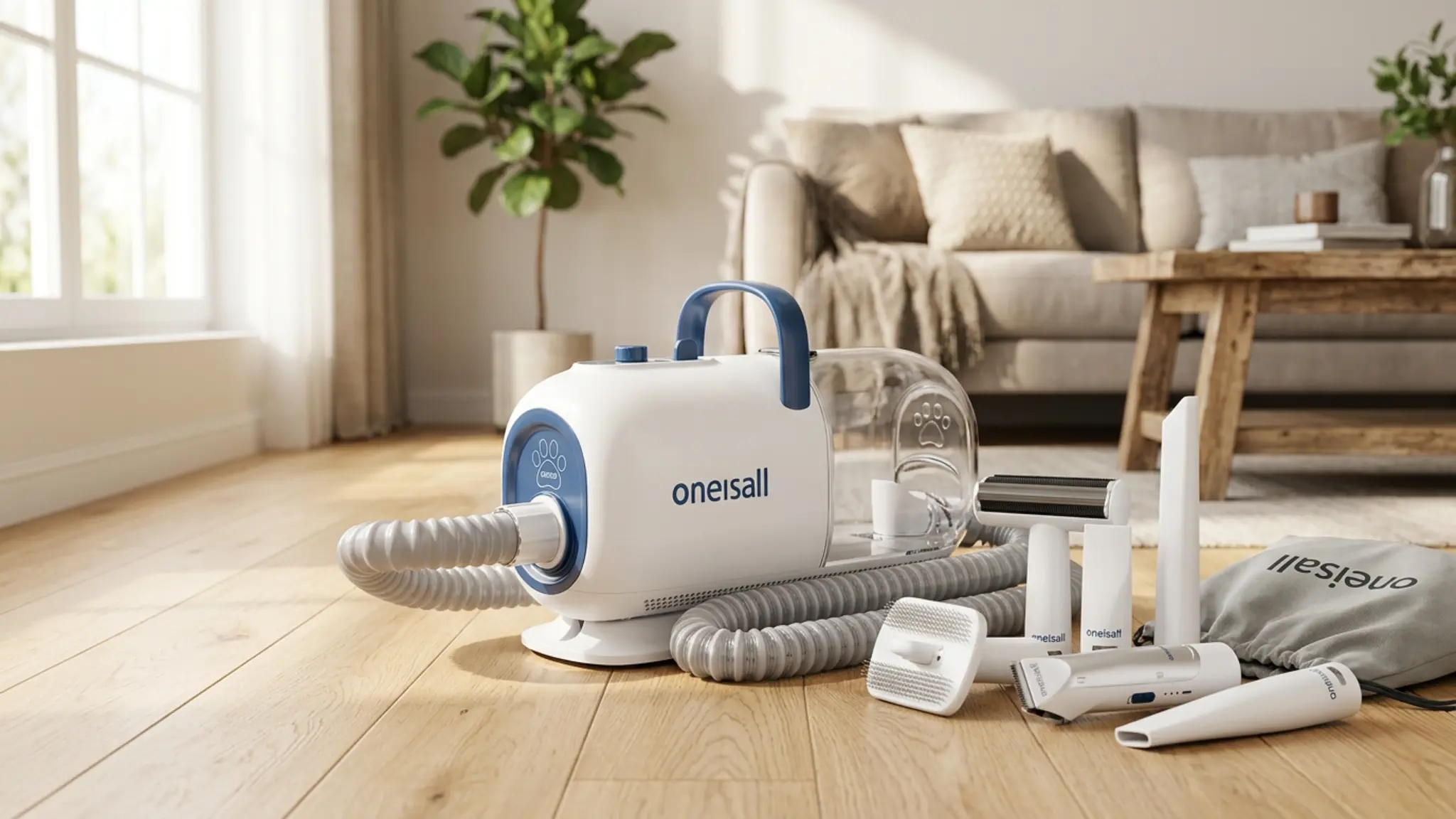 oneisall 8-in-1 Dog Grooming Vacuum & Dryer for Shedding/Drying/Trimming | Vacuum & Blower product view