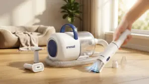 oneisall Dog Grooming Vacuum Kit with 6 Tools | Powerful 15000Pa Suction, Clippers, Trimme product view