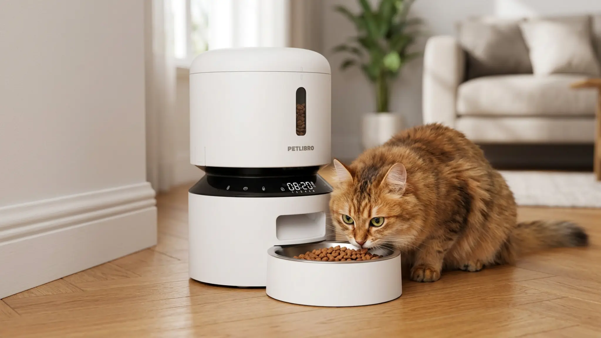 PETLIBRO Automatic Cat Feeder Review 2026: Buyer Verdict 2 PETLIBRO Automatic Cat Feeder in action