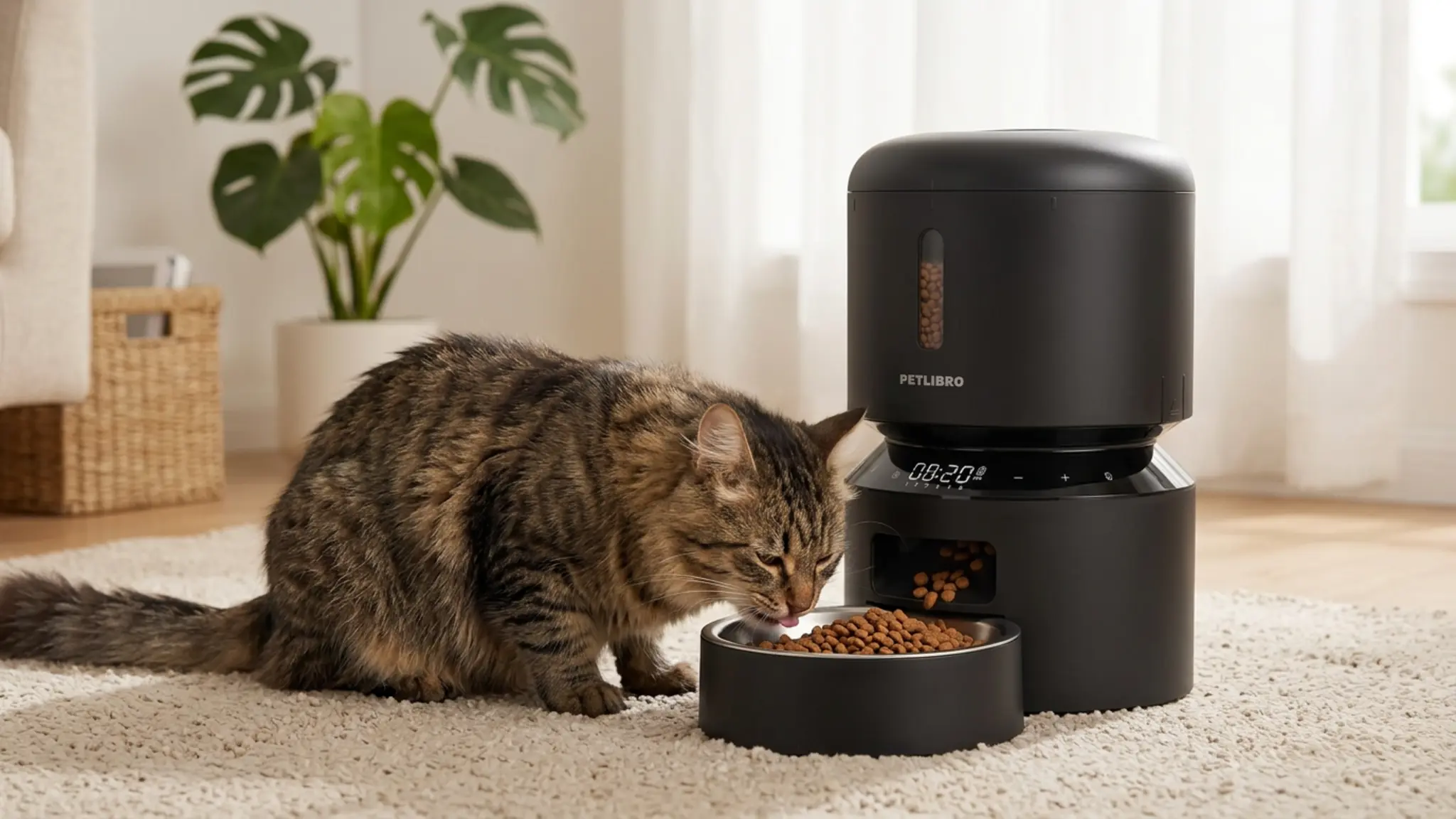 PETLIBRO Automatic Cat Feeder Review 2026: Is It Worth It? 2 PETLIBRO Automatic Cat Feeder in action