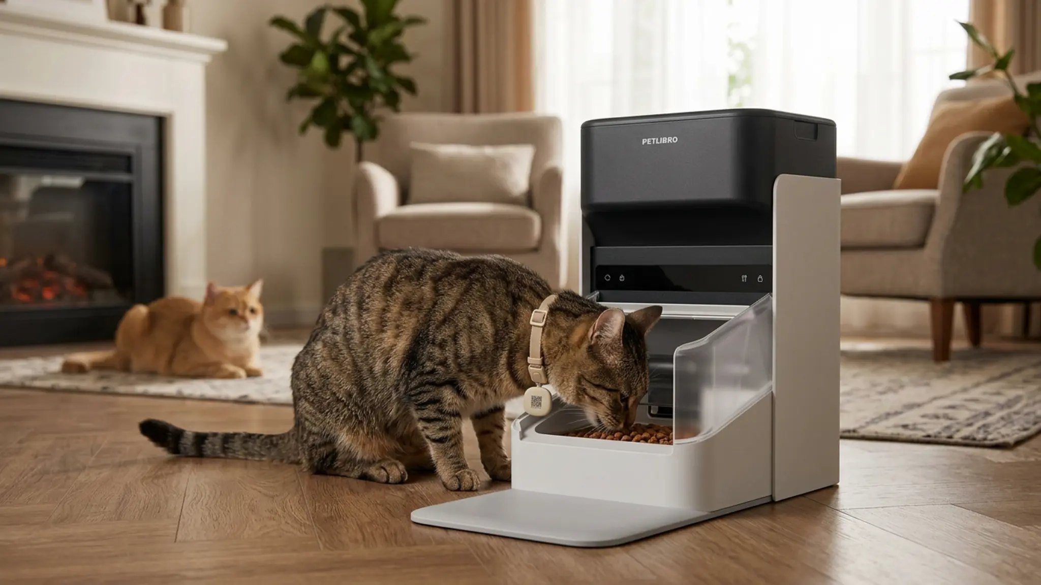 PETLIBRO RFID Cat Feeder Review 2026: Multi-Pet Verdict 2 PETLIBRO RFID Cat Feeder in action