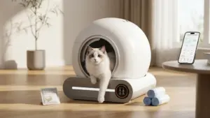 Automatic Litter Box, (2026) Multi-Function Upgrade Robot Self Cleaning Litter Box for Mul product view