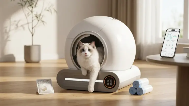 Automatic Litter Box, (2026) Multi-Function Upgrade Robot Self Cleaning Litter Box for Mul product view