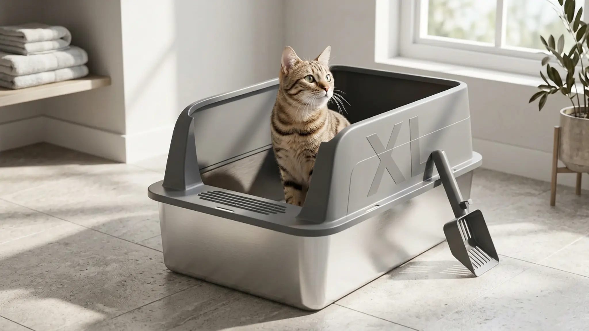 Stainless Steel Litter Box Review 2026: MIXJOY Pros & Cons 1 Stainless Steel Litter Box product view