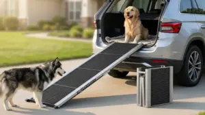 Dog Ramp for Car 63" L × 17" W, Pet Ramp for Truck Foldable product view