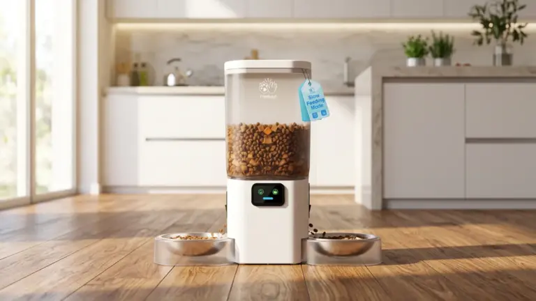 Frienhund Automatic Cat Feeder Review 2026: Buyer Verdict 4 Frienhund 5G WiFi Automatic Cat Feeder with Two HD Camera: 7L Automatic Dog Feeder with Ni product view