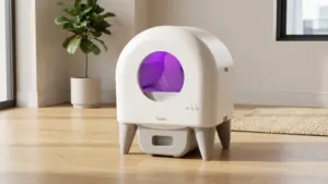 Fumoi Automatic Litter Box,Safety Sensor,App Control,Washable Litter Tray product view
