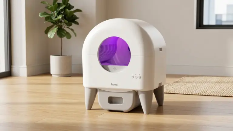 Fumoi Automatic Litter Box,Safety Sensor,App Control,Washable Litter Tray product view