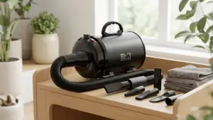 High Velocity Dog Hair Dryer, Pet Dryers, Black product view