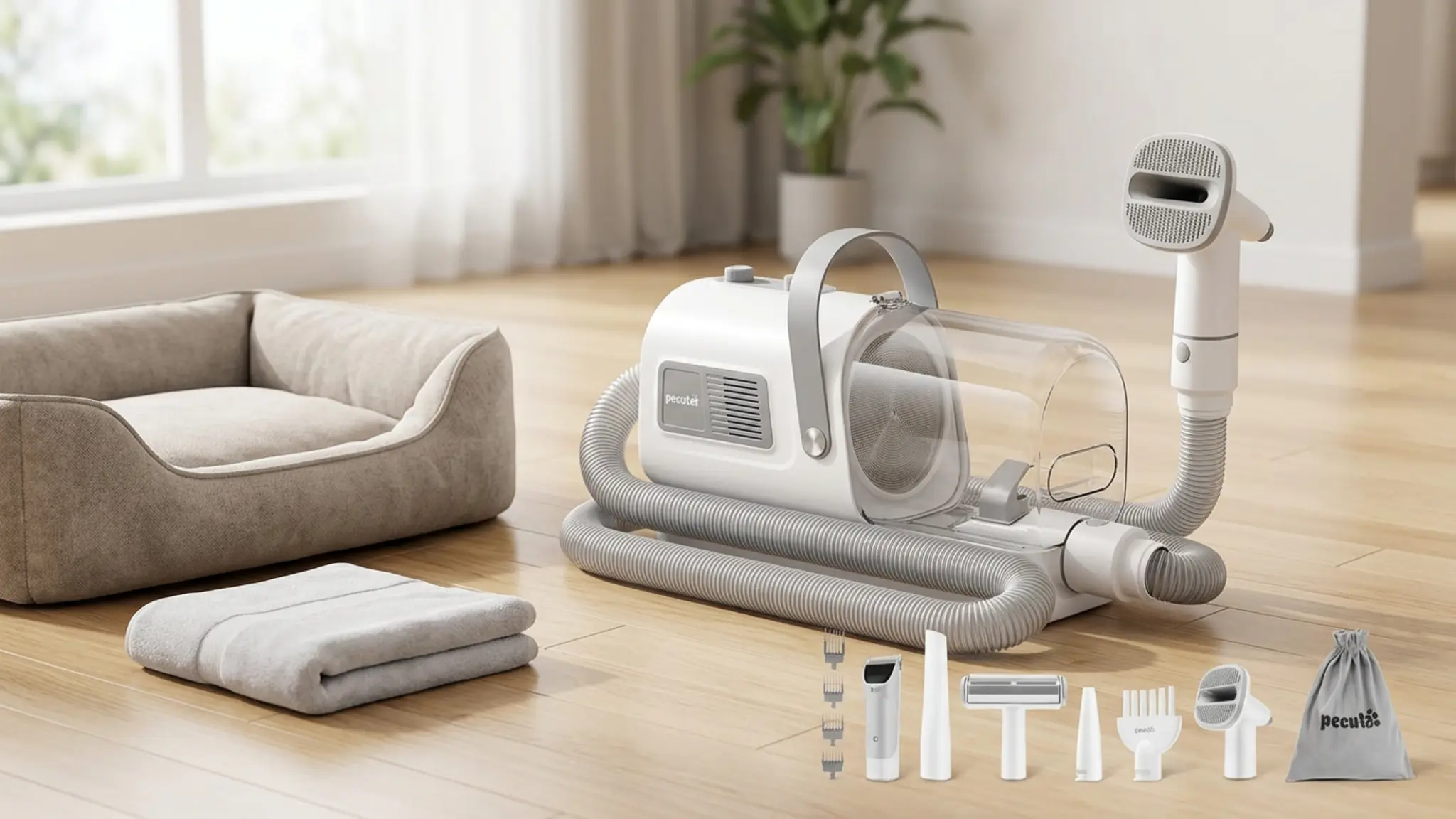 Pecute 7-in-1 Dog Grooming Vacuum & Dryer for Heavy Shedding product view