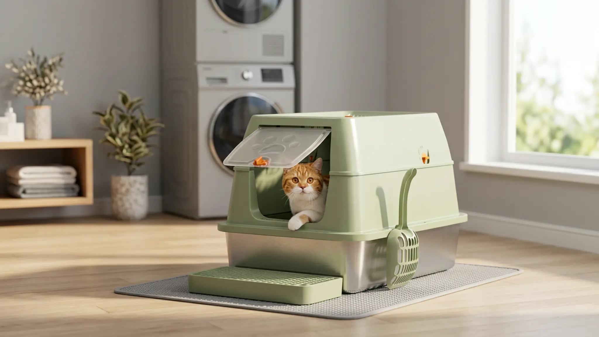 Stainless Steel Cat Litter Box Review 2026: Eosarcu XL Verdict 1 Stainless Steel Cat Litter Box product view