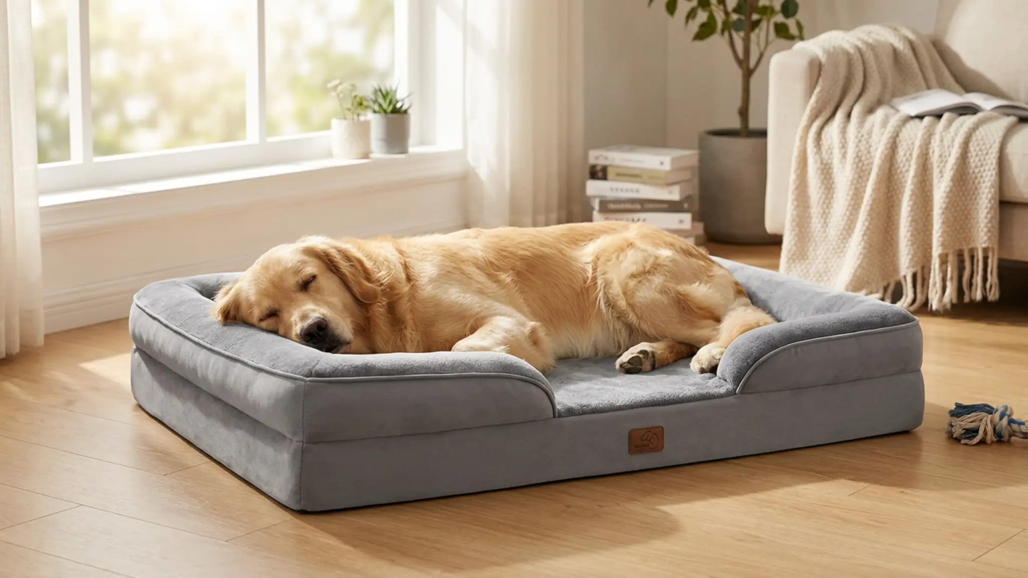 Bedsure Orthopedic XL Pro Dog Bed Extra Large Washable Original Design in use