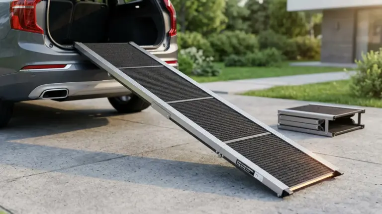 Dog Ramp for Car 71" L × 17.2" W, Extra-Long Foldable Ramp product view