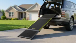 74"L x 20"W Extra Wide Dog Ramp for Car - Portable Pet Ramp for Large Dogs product view