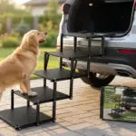 Extra Wide 20" Dog Stairs for Large Dogs, Dog Steps for Car 5 Steps product view