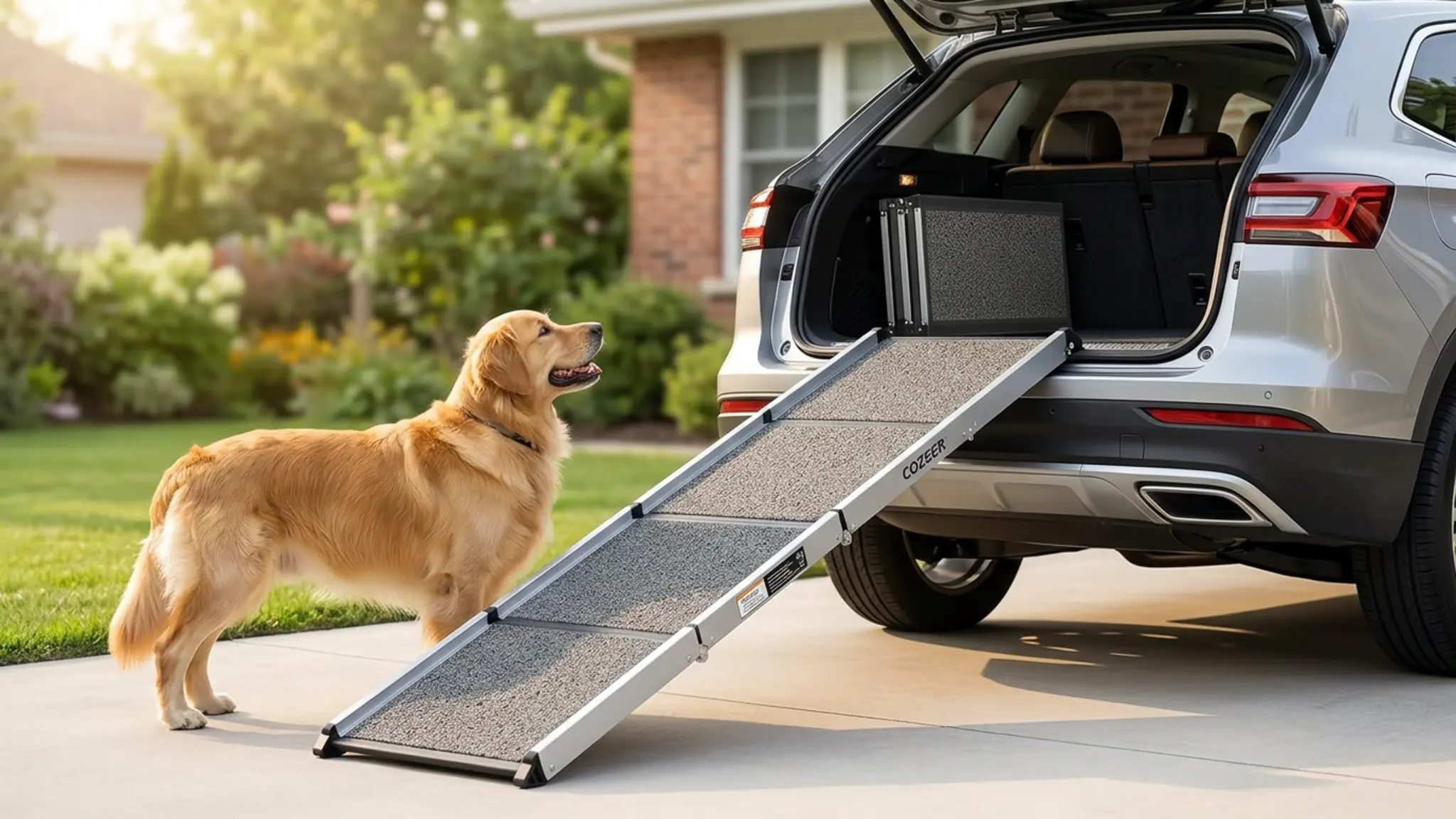 Dog Ramp for Car, Truck, 63"x17" Folding Non-Slip Pet Ramp for Large Dogs product view