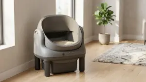 HHOLOVE Self Cleaning Litter Box, Open Top Automatic Litter Box, Safety Sensors Protection product view