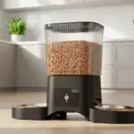 HoneyGuaridan Automatic Cat Feeder for 2 Cats,2.4G/5G WiFi APP Control product view