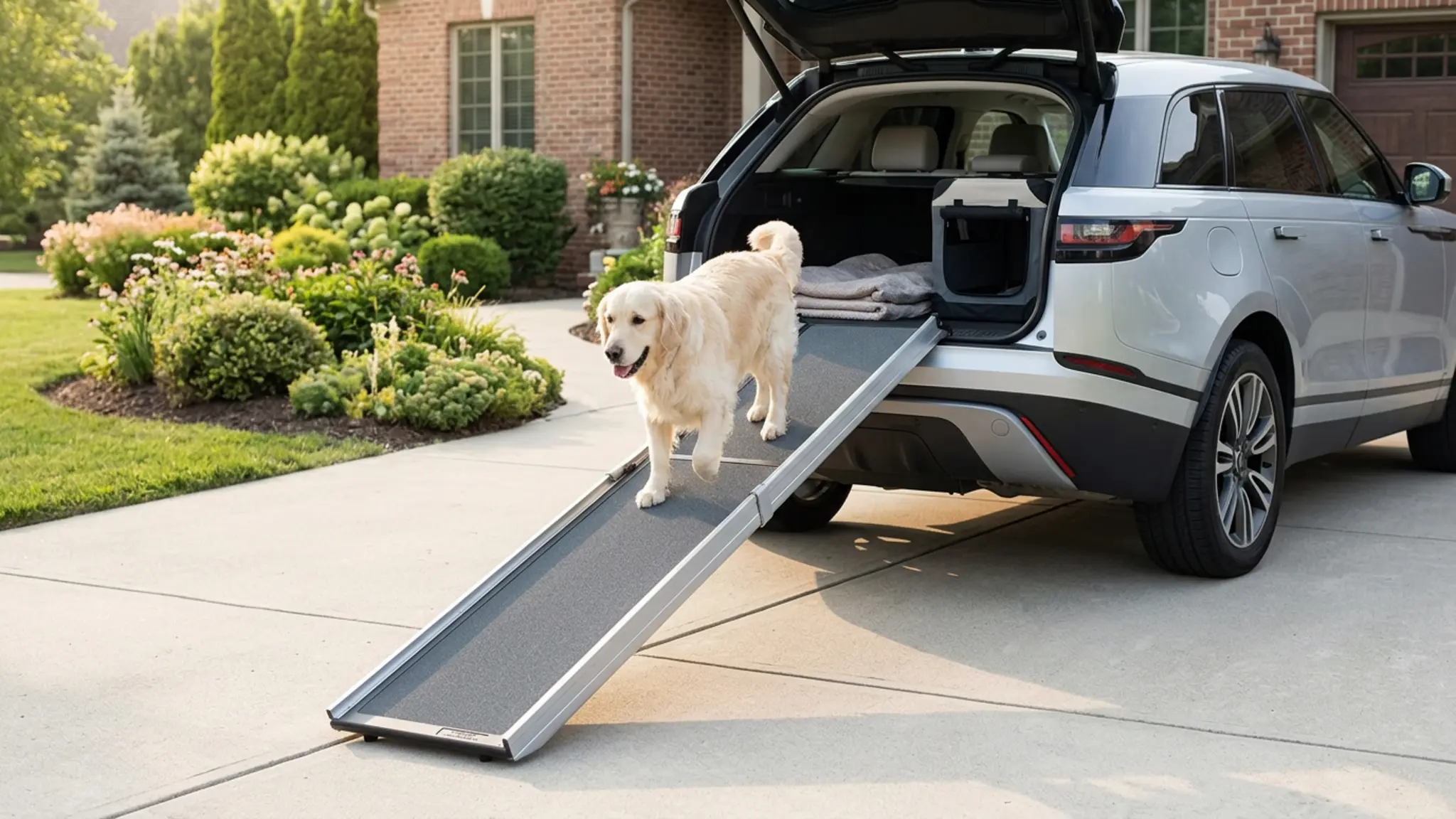 PetSafe Happy Ride Extra Long Telescoping Dog Ramp, Portable Pet Ramp for Cars, Trucks & S product view