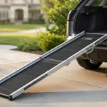 PetThem Dog Ramp for Car, 71" L × 19.7" W, Extra-Long Extra-Wide Foldable product view
